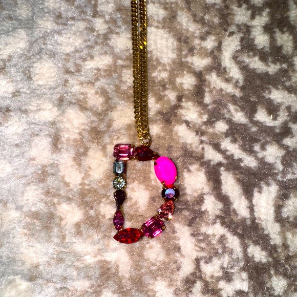 TOVA initial (D) necklace (16 inch+) - Picture 2 of 3
